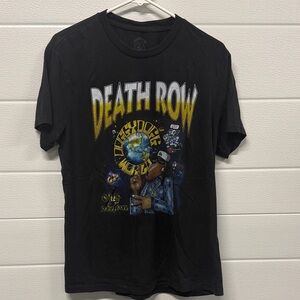 Death Row Records Snoop Dogg Doggydogg world Black Graphic T-Shirt Men’s M